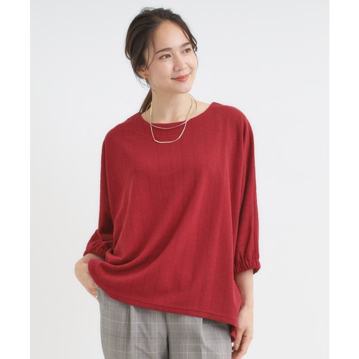 さらっとしたタッチ ゆるシルエットが心地よいドルマントップス | SHOO・LA・RUE | 詳細画像9