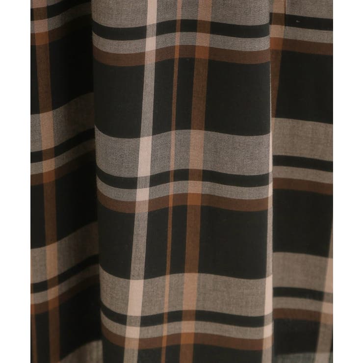 【S-LL/2WAY】取り外しのできる シャツ腰巻パーツつきチェック柄スカート | SHOO・LA・RUE | 詳細画像7