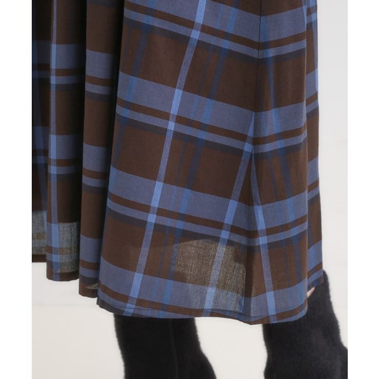 【S-LL/2WAY】取り外しのできる シャツ腰巻パーツつきチェック柄スカート | SHOO・LA・RUE | 詳細画像20