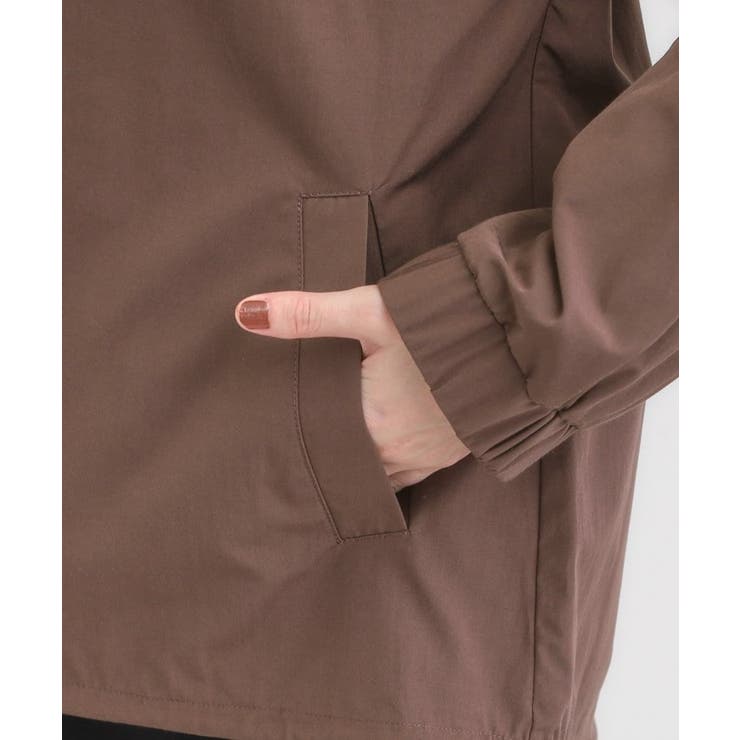 【S-LL】タック使いがこなれ見え ノーカラーブルゾン | SHOO・LA・RUE | 詳細画像18 