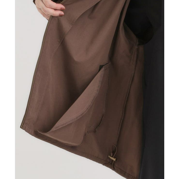 【S-LL】タック使いがこなれ見え ノーカラーブルゾン | SHOO・LA・RUE | 詳細画像20 