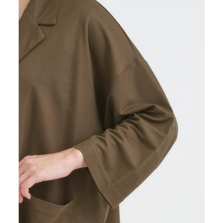 【S-LL/ひんやり】さらっとしたタッチが心地よい ダブルブレストジャケット | SHOO・LA・RUE | 詳細画像13 