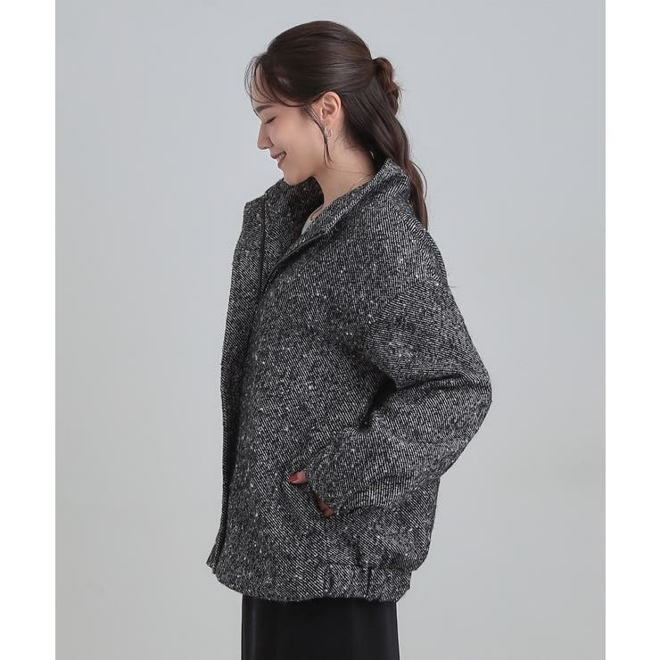 スタンドツイードブルゾン | SHOO・LA・RUE | 詳細画像6 