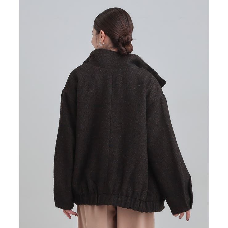 スタンドツイードブルゾン | SHOO・LA・RUE | 詳細画像2 