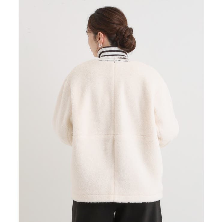 【洗濯機可/S-LL】即サマになる ボアノーカラーブルゾン | SHOO・LA・RUE | 詳細画像10 