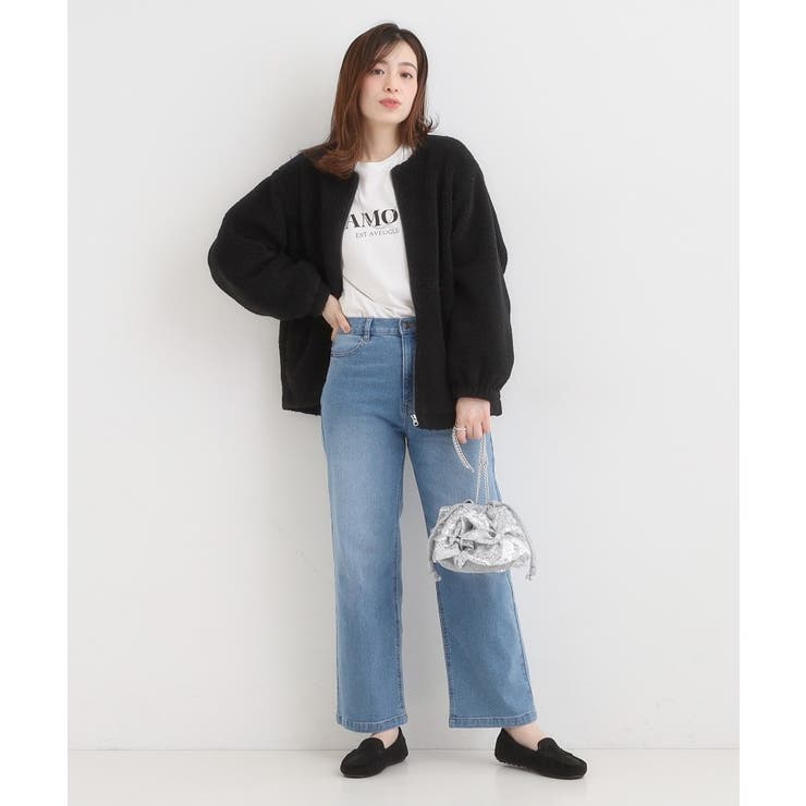 【洗濯機可/S-LL】即サマになる ボアノーカラーブルゾン | SHOO・LA・RUE | 詳細画像3 