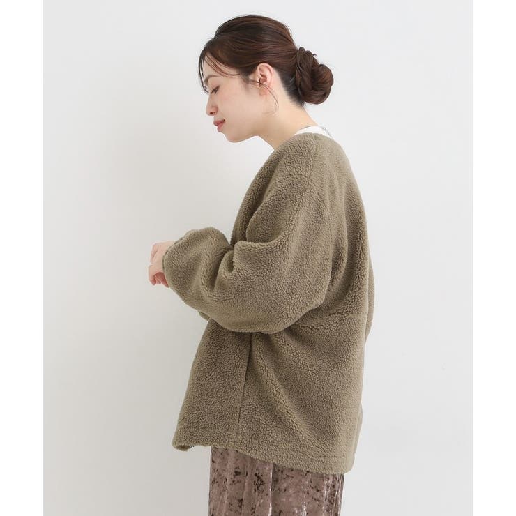 【洗濯機可/S-LL】即サマになる ボアノーカラーブルゾン | SHOO・LA・RUE | 詳細画像6 