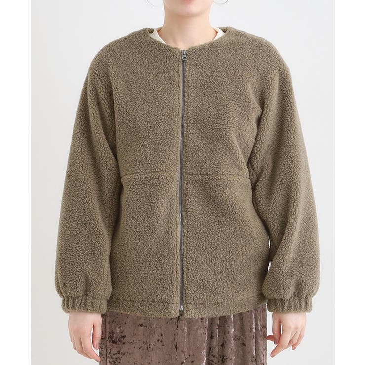 【洗濯機可/S-LL】即サマになる ボアノーカラーブルゾン | SHOO・LA・RUE | 詳細画像17 