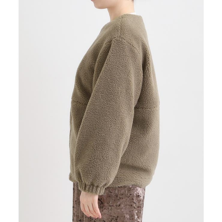 【洗濯機可/S-LL】即サマになる ボアノーカラーブルゾン | SHOO・LA・RUE | 詳細画像18 