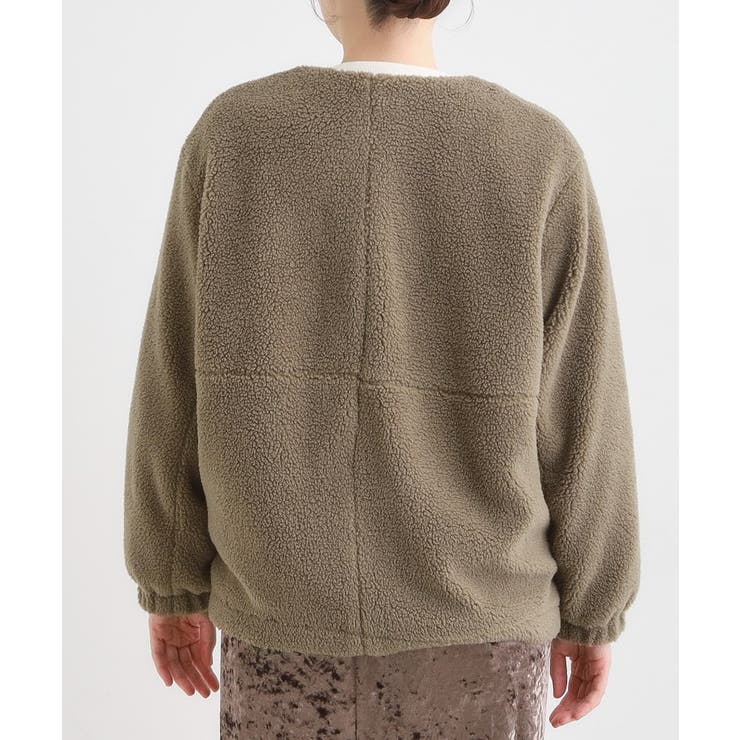 【洗濯機可/S-LL】即サマになる ボアノーカラーブルゾン | SHOO・LA・RUE | 詳細画像19 