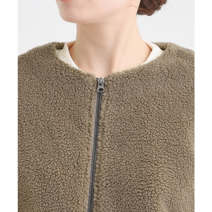 【洗濯機可/S-LL】即サマになる ボアノーカラーブルゾン | SHOO・LA・RUE | 詳細画像20 