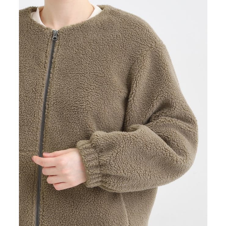 【洗濯機可/S-LL】即サマになる ボアノーカラーブルゾン | SHOO・LA・RUE | 詳細画像21 