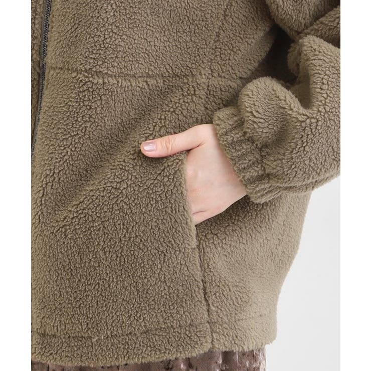 【洗濯機可/S-LL】即サマになる ボアノーカラーブルゾン | SHOO・LA・RUE | 詳細画像22 