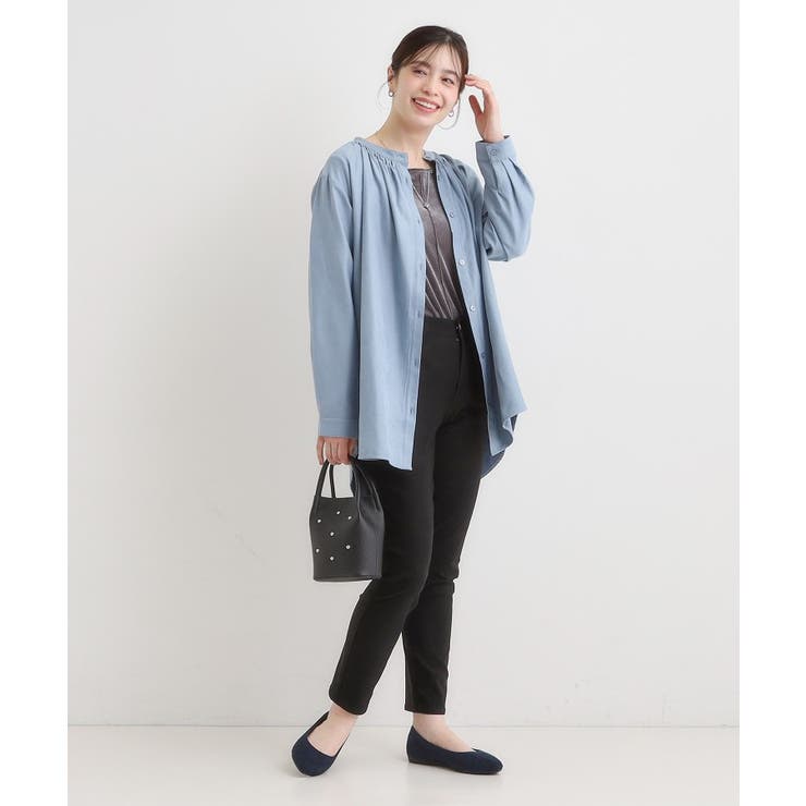 【洗濯機可/S-LL】程よくゆるり マイクロコールチュニック | SHOO・LA・RUE | 詳細画像11 