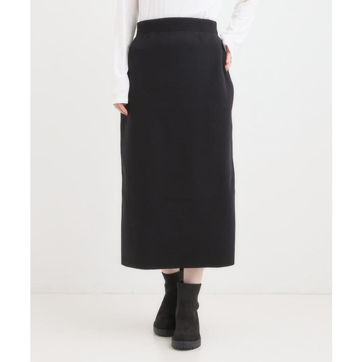 【毛玉レス/洗える】すっきり見えが叶う ナロースカート | SHOO・LA・RUE | 詳細画像1 