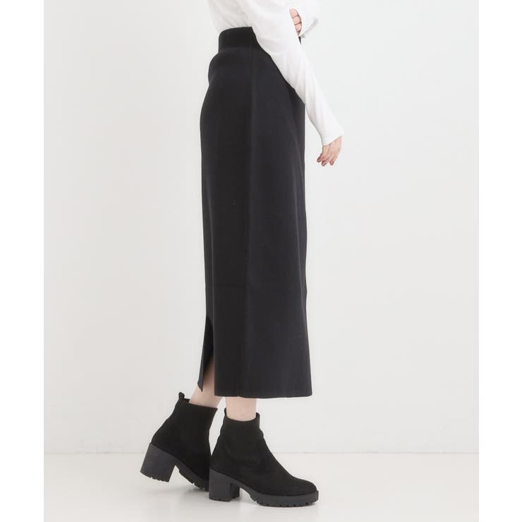 【毛玉レス/洗える】すっきり見えが叶う ナロースカート | SHOO・LA・RUE | 詳細画像2 