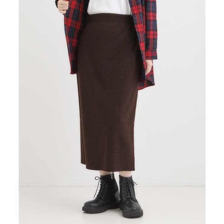 【毛玉レス/洗える】すっきり見えが叶う ナロースカート | SHOO・LA・RUE | 詳細画像5 