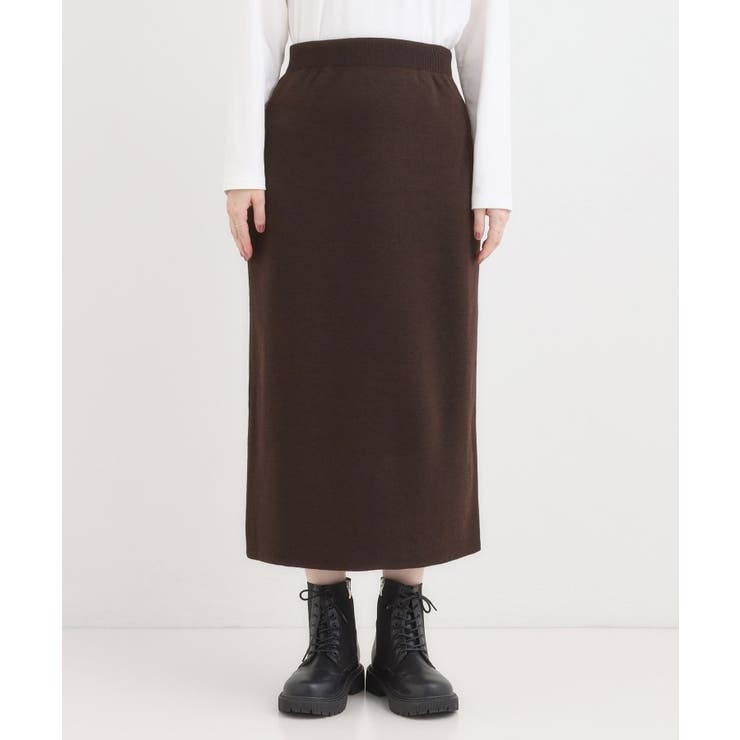 【毛玉レス/洗える】すっきり見えが叶う ナロースカート | SHOO・LA・RUE | 詳細画像9 