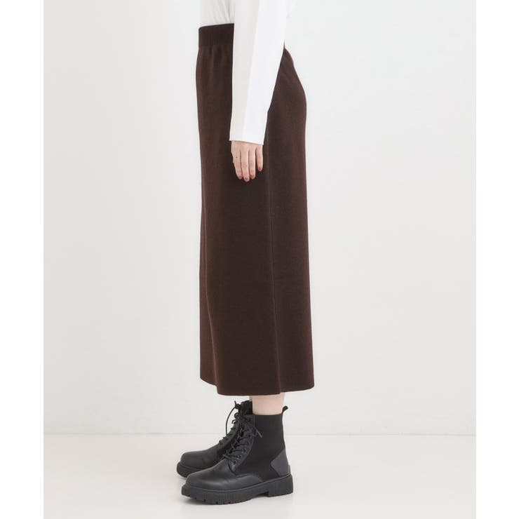 【毛玉レス/洗える】すっきり見えが叶う ナロースカート | SHOO・LA・RUE | 詳細画像10 