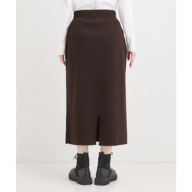 【毛玉レス/洗える】すっきり見えが叶う ナロースカート | SHOO・LA・RUE | 詳細画像11 