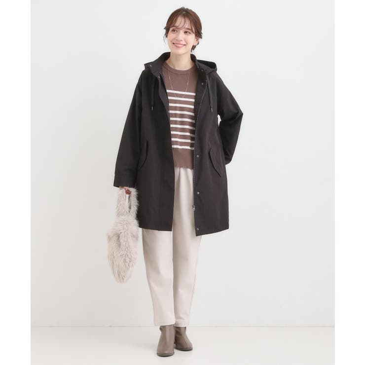 【S-LL/撥水】腰回りをカバーする ロングミリタリーアウター | SHOO・LA・RUE | 詳細画像3 