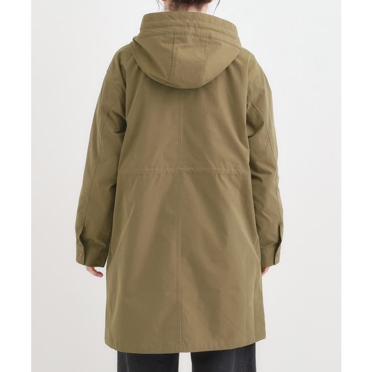 【S-LL/撥水】腰回りをカバーする ロングミリタリーアウター | SHOO・LA・RUE | 詳細画像11 