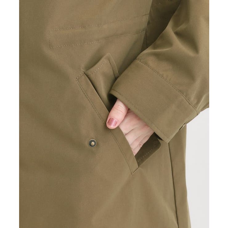 【S-LL/撥水】腰回りをカバーする ロングミリタリーアウター | SHOO・LA・RUE | 詳細画像14 