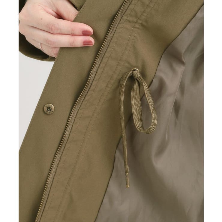 【S-LL/撥水】腰回りをカバーする ロングミリタリーアウター | SHOO・LA・RUE | 詳細画像17 