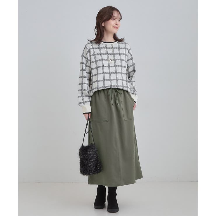 【あったか】ベイカー風スカート | SHOO・LA・RUE | 詳細画像7 