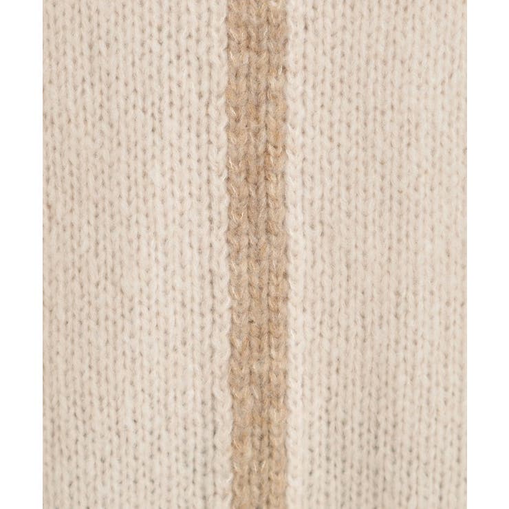 【S-LL】配色デザインがポイント ざっくり編みゆるニット | SHOO・LA・RUE | 詳細画像4 