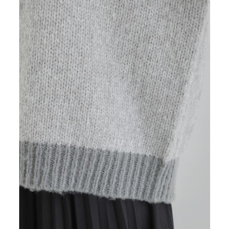 【S-LL】配色デザインがポイント ざっくり編みゆるニット | SHOO・LA・RUE | 詳細画像18 