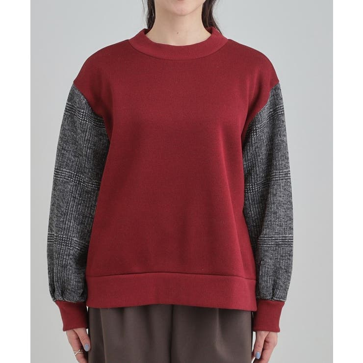 【あったか】裏起毛袖チェックトップス | SHOO・LA・RUE | 詳細画像13 