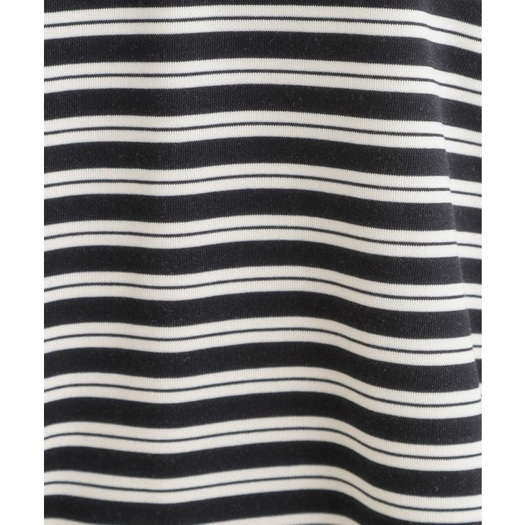 【S-LL/洗濯機可】マルチボーダー ミニ裏毛トップス | SHOO・LA・RUE | 詳細画像4 