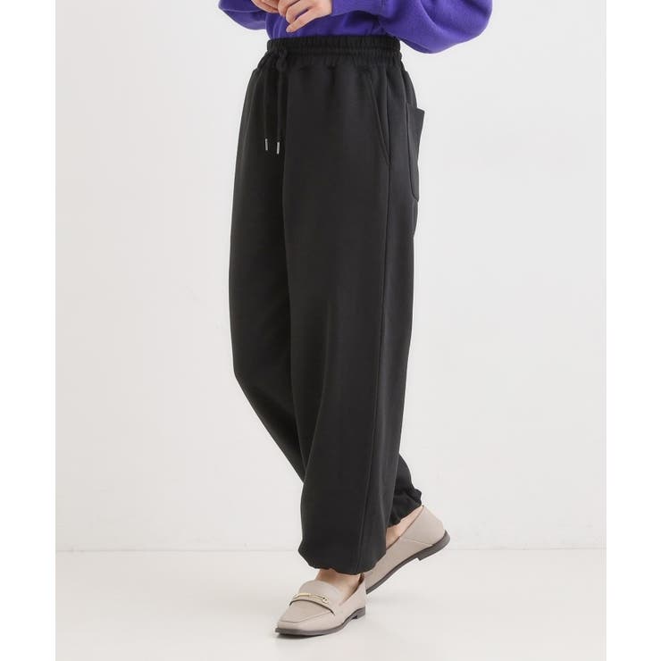 【洗濯機可/S-LL】春まで着られる ダブルフェイス スウェットパンツ | SHOO・LA・RUE | 詳細画像11 