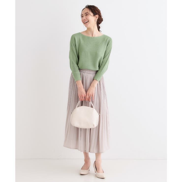 【セレモニーにも】ひらりと揺れる上品シルエット サテンプリーツスカート | SHOO・LA・RUE | 詳細画像23 
