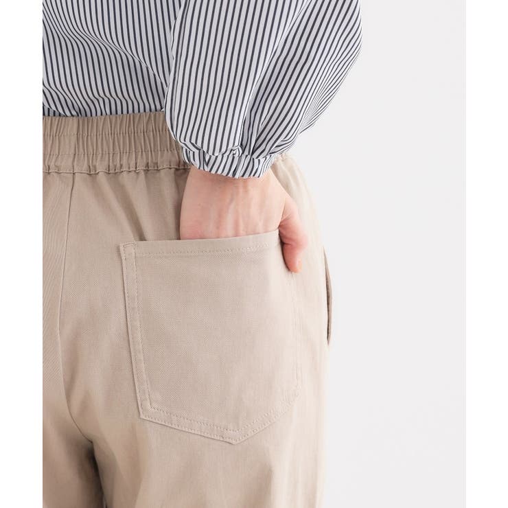 【洗える/S-3L】ストレッチで楽な穿き心地 綿イージーストレートパンツ | SHOO・LA・RUE | 詳細画像20 