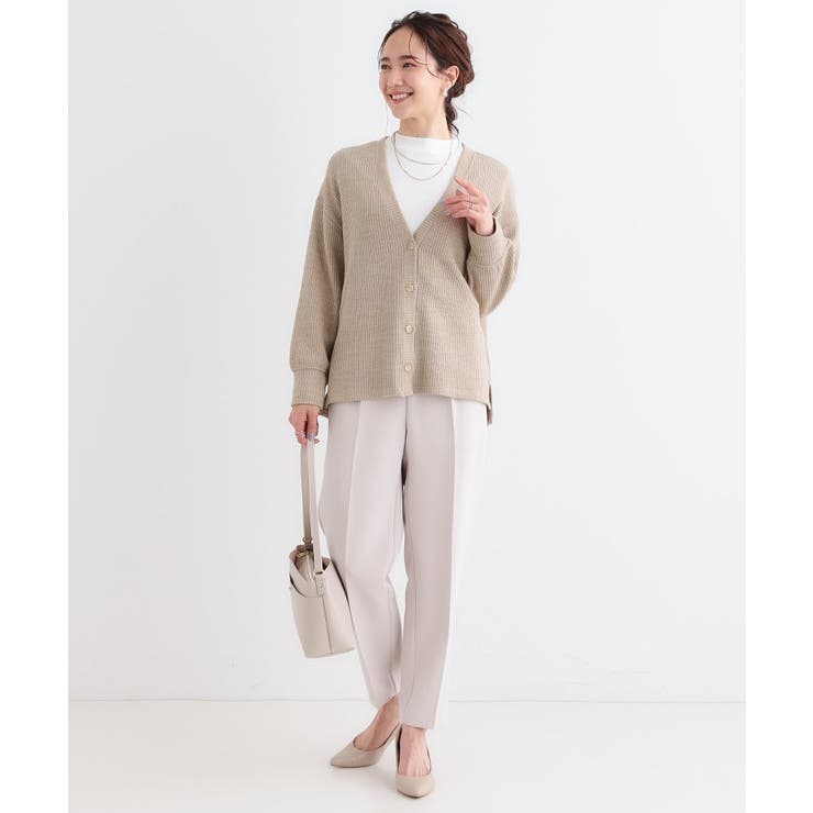 【S-LL】柔らかさが癖になる 凹凸Vネックカーディガン | SHOO・LA・RUE | 詳細画像11 