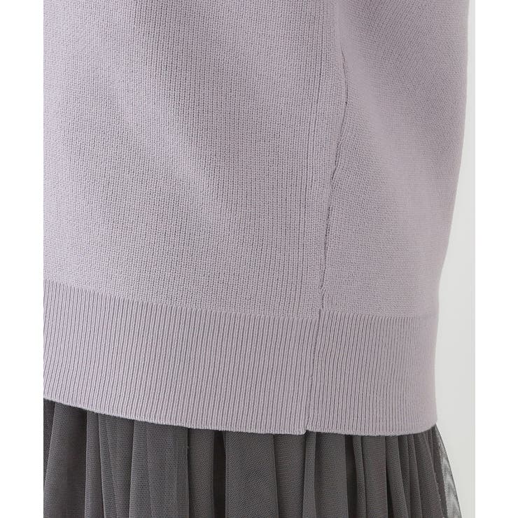 【洗える/S-LL】ドライタッチが心地よい 畦編みVネックカーディガン | SHOO・LA・RUE | 詳細画像22 