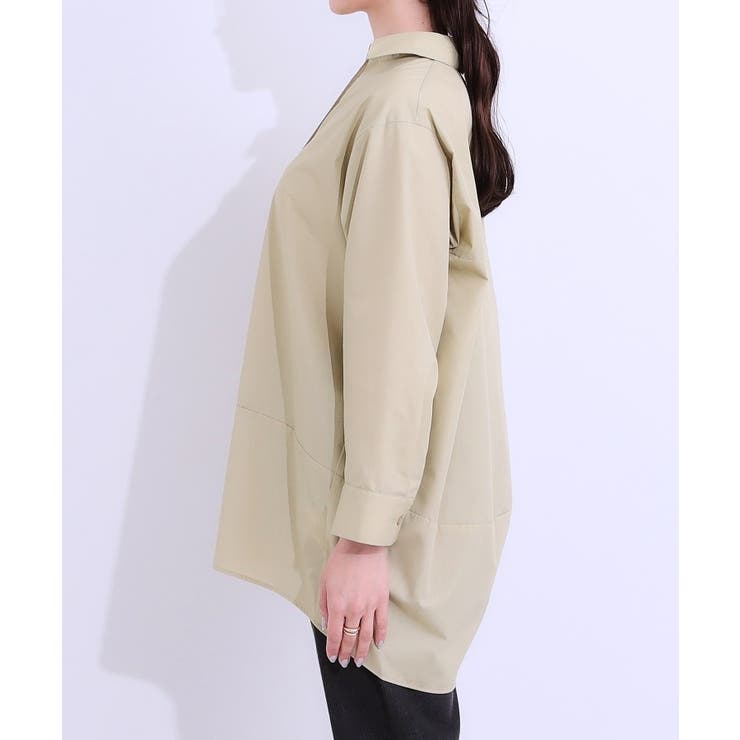 【洗える/S-LL】きれいに体型カバーが叶うチュニックシャツ | SHOO・LA・RUE | 詳細画像14 