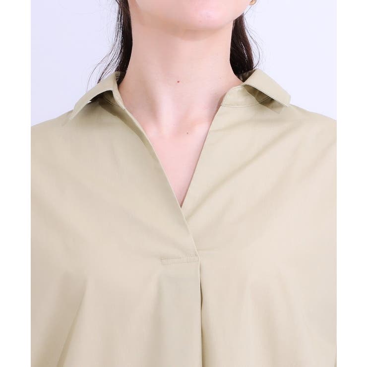 【洗える/S-LL】きれいに体型カバーが叶うチュニックシャツ | SHOO・LA・RUE | 詳細画像16 