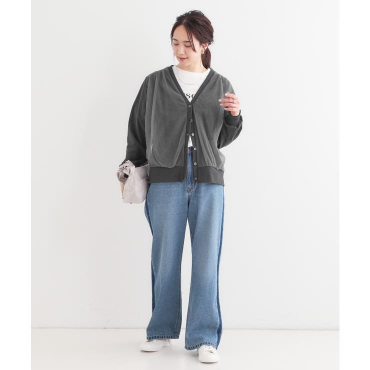 【S-LL】チュールレイヤードカーディガン | SHOO・LA・RUE | 詳細画像3 