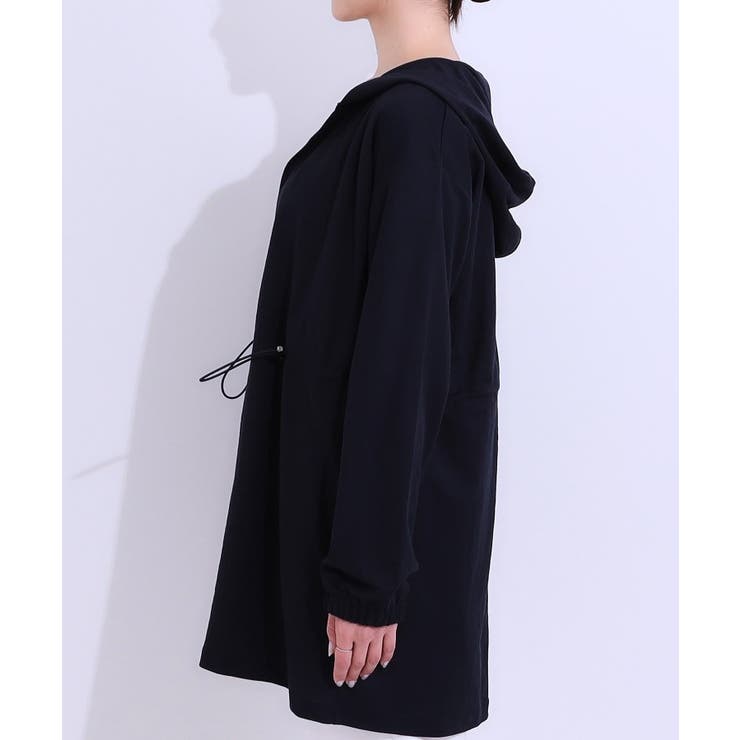 【S-LL/ひんやり/UV】さっと羽織れる お尻が隠れるフード付きパーカ | SHOO・LA・RUE | 詳細画像10 
