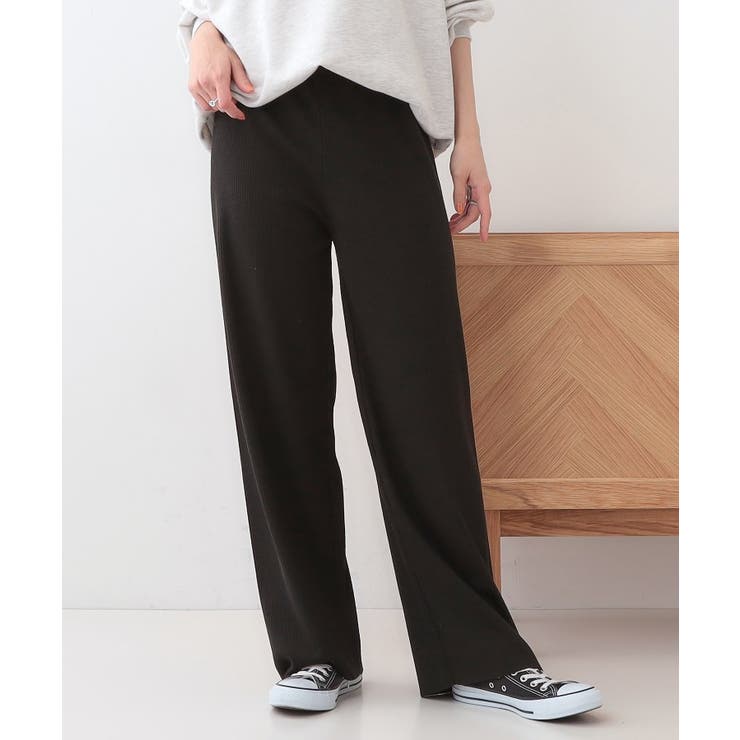 【洗える/S-LL】やわらか楽ちん カットリブパンツ | SHOO・LA・RUE | 詳細画像5 