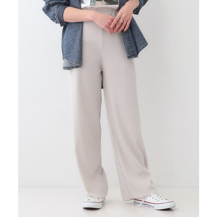 【洗える/S-LL】やわらか楽ちん カットリブパンツ | SHOO・LA・RUE | 詳細画像9 