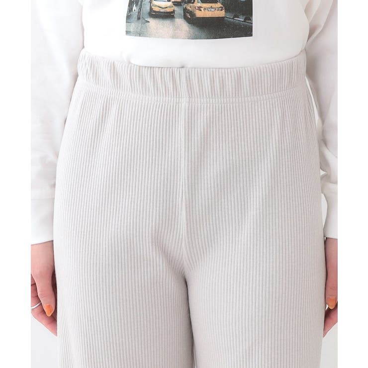 【洗える/S-LL】やわらか楽ちん カットリブパンツ | SHOO・LA・RUE | 詳細画像16 