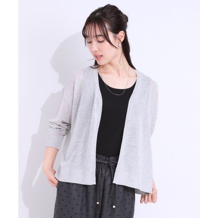 【洗える/S-LL】ナチュラル感が上品 サッと羽織れるカーディガン | SHOO・LA・RUE | 詳細画像2 