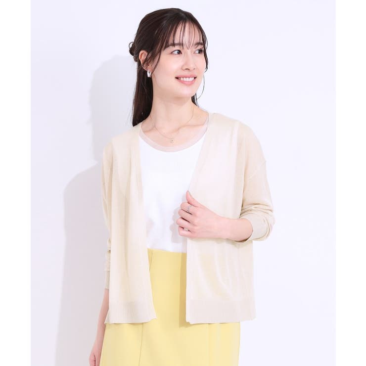 【洗える/S-LL】ナチュラル感が上品 サッと羽織れるカーディガン | SHOO・LA・RUE | 詳細画像9 