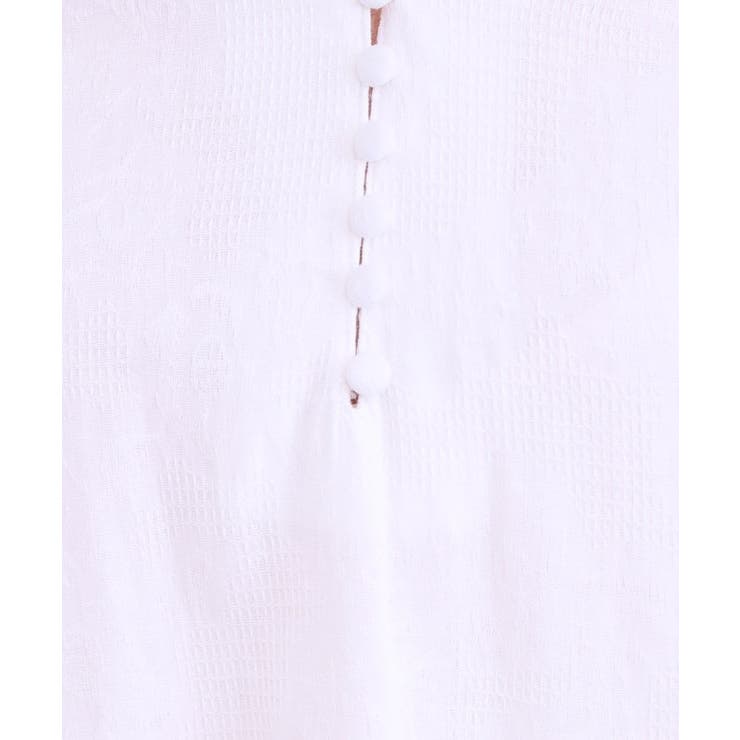【S-LL/綿100%】上品さ漂う フラワージャカード 5分袖ワンピース | SHOO・LA・RUE | 詳細画像13 