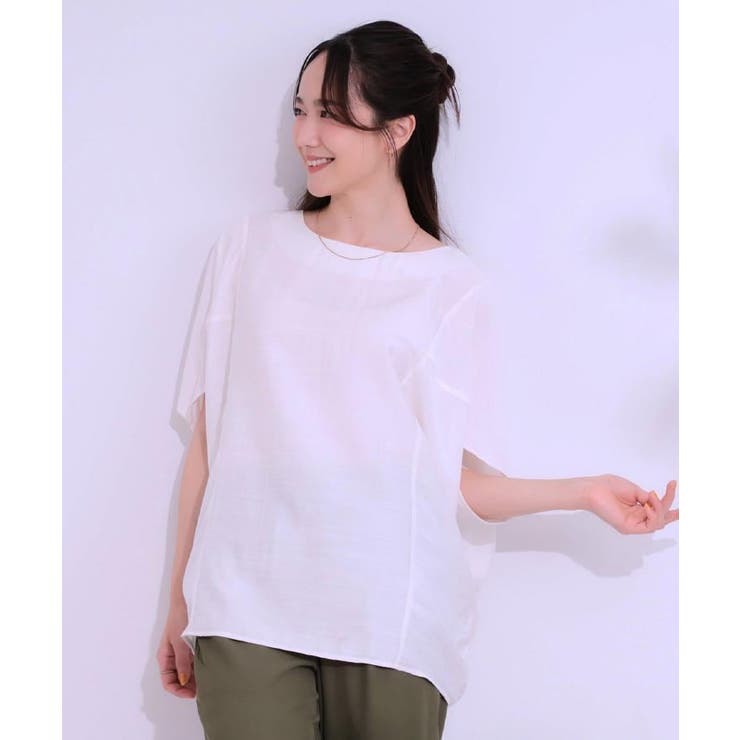 【S-LL/ひんやり/体型カバー】ゆるシルエットが心地よい ドルマンブラウス | SHOO・LA・RUE | 詳細画像11 