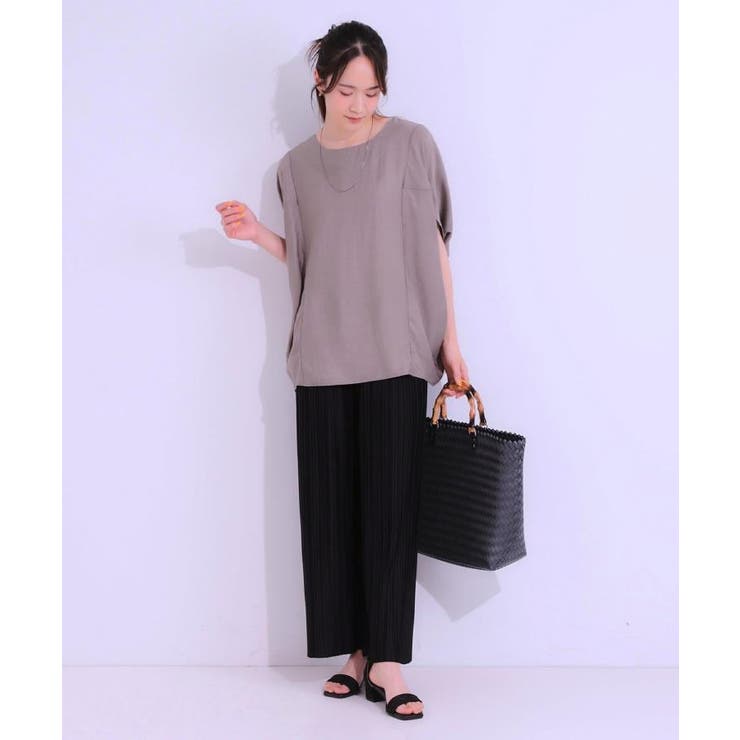 【S-LL/ひんやり/体型カバー】ゆるシルエットが心地よい ドルマンブラウス | SHOO・LA・RUE | 詳細画像9 